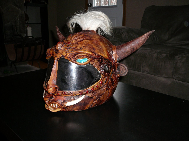 Illustration for article titled Spooky Motorcycle Helmets Are Spooky, Inexpensive